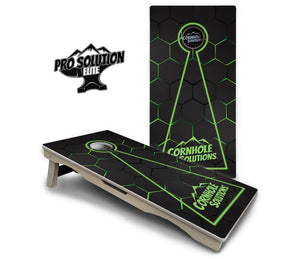 Glow Hole Black Cornhole Boards - Pro Solution Elite Series by Cornhole Solutions, custom cornhole board detail photo 7