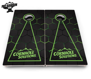 Glow Hole Black Cornhole Boards - Pro Solution Elite Series by Cornhole Solutions, custom cornhole board detail photo 8
