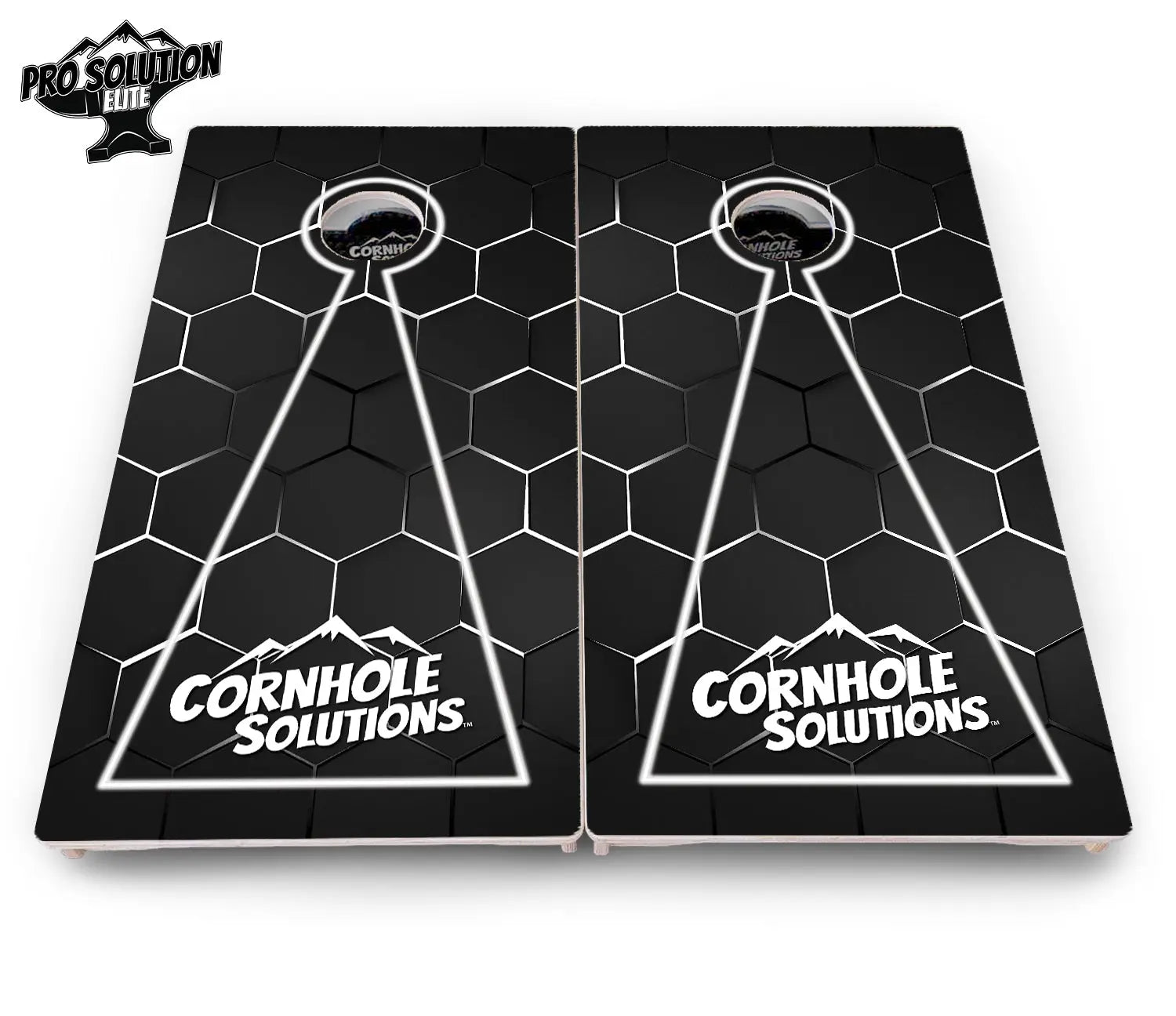 Glow Hole Black Cornhole Boards - Pro Solution Elite Series by Cornhole Solutions, custom cornhole board detail photo 18