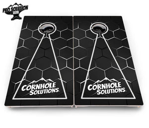 Glow Hole Black Cornhole Boards - Pro Solution Elite Series by Cornhole Solutions, custom cornhole board detail photo 18