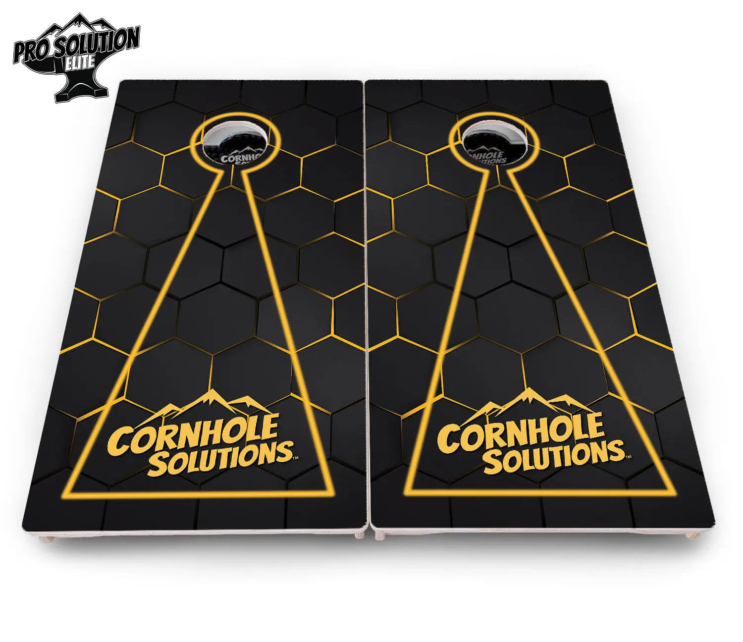 Glow Hole Black Cornhole Boards - Pro Solution Elite Series by Cornhole Solutions, custom cornhole board detail photo 20