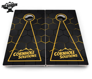 Glow Hole Black Cornhole Boards - Pro Solution Elite Series by Cornhole Solutions, custom cornhole board detail photo 20