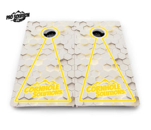 Glow Hole White Cornhole Boards - Pro Solution Lite Series by Cornhole Solutions, custom cornhole board detail photo 9