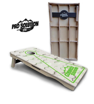 Glow Hole White Cornhole Boards - Pro Solution Lite Series by Cornhole Solutions, custom cornhole board detail photo 12