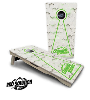 Glow Hole White Cornhole Boards - Pro Solution Lite Series by Cornhole Solutions, custom cornhole board detail photo 13