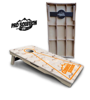 Glow Hole White Cornhole Boards - Pro Solution Lite Series by Cornhole Solutions, custom cornhole board detail photo 14