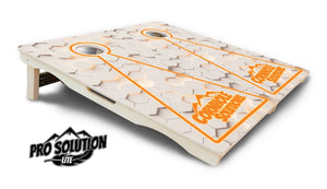 Glow Hole White Cornhole Boards - Pro Solution Lite Series by Cornhole Solutions, custom cornhole board detail photo 16