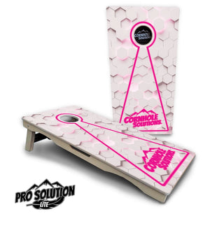 Glow Hole White Cornhole Boards - Pro Solution Lite Series by Cornhole Solutions, custom cornhole board detail photo 18