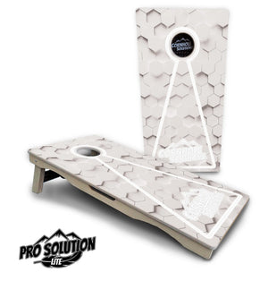 Glow Hole White Cornhole Boards - Pro Solution Lite Series by Cornhole Solutions, custom cornhole board detail photo 24