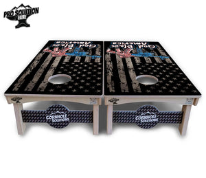 God Bless America Cornhole Boards - Pro Solution Elite Series by Cornhole Solutions, custom cornhole board detail photo 3