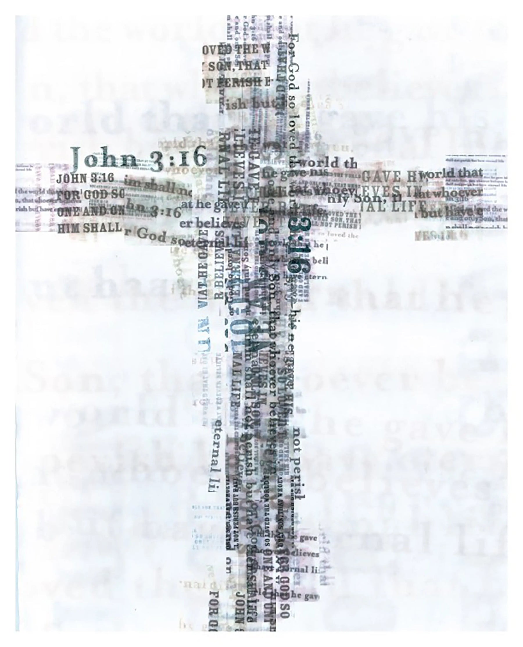 God So Loved The World Art Prints by Dennehey Design Co., paper gift detail photo 3