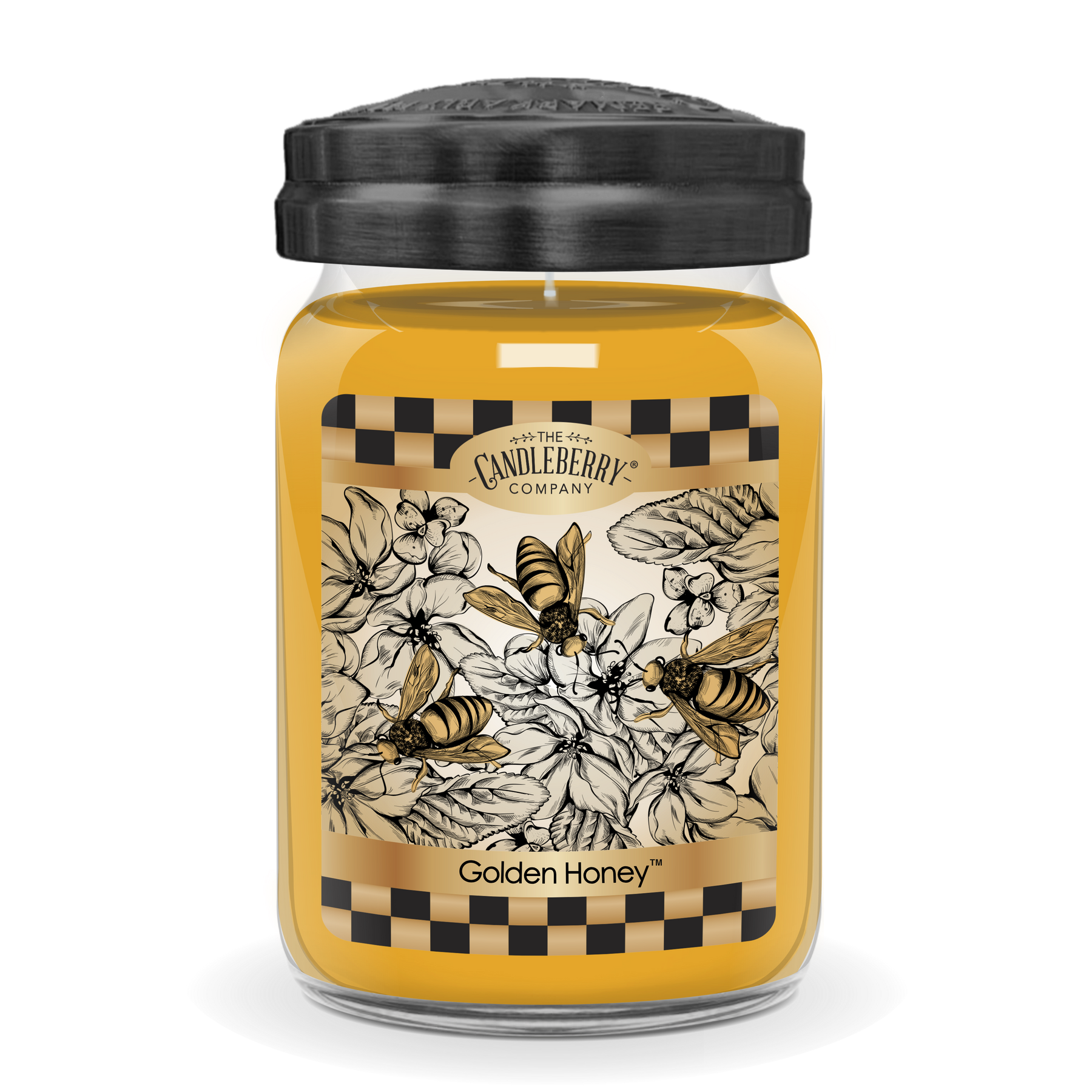 Golden Honey™, Large Jar Candle (Collective) by The Candleberry® Candle Company, Southern food gift main product photo