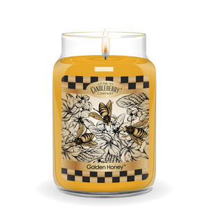Golden Honey™, Large Jar Candle (Collective) by The Candleberry® Candle Company, Southern food gift detail photo 2
