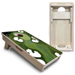 Golf Course - Mini or Vacation Size Cornhole Boards by Cornhole Solutions, custom cornhole board detail photo 6