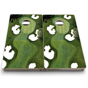 Golf Course - Mini or Vacation Size Cornhole Boards by Cornhole Solutions, custom cornhole board detail photo 8