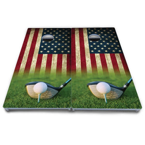 Golf Tee Flag Cornhole Boards - All Weather Series by Cornhole Solutions, Southern lifestyle apparel detail photo 4