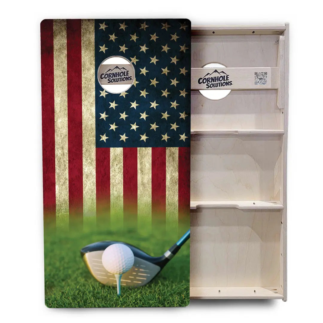 Golf Tee Flag Cornhole Boards - Professional Tournament Series by Cornhole Solutions, Southern lifestyle apparel detail photo 4