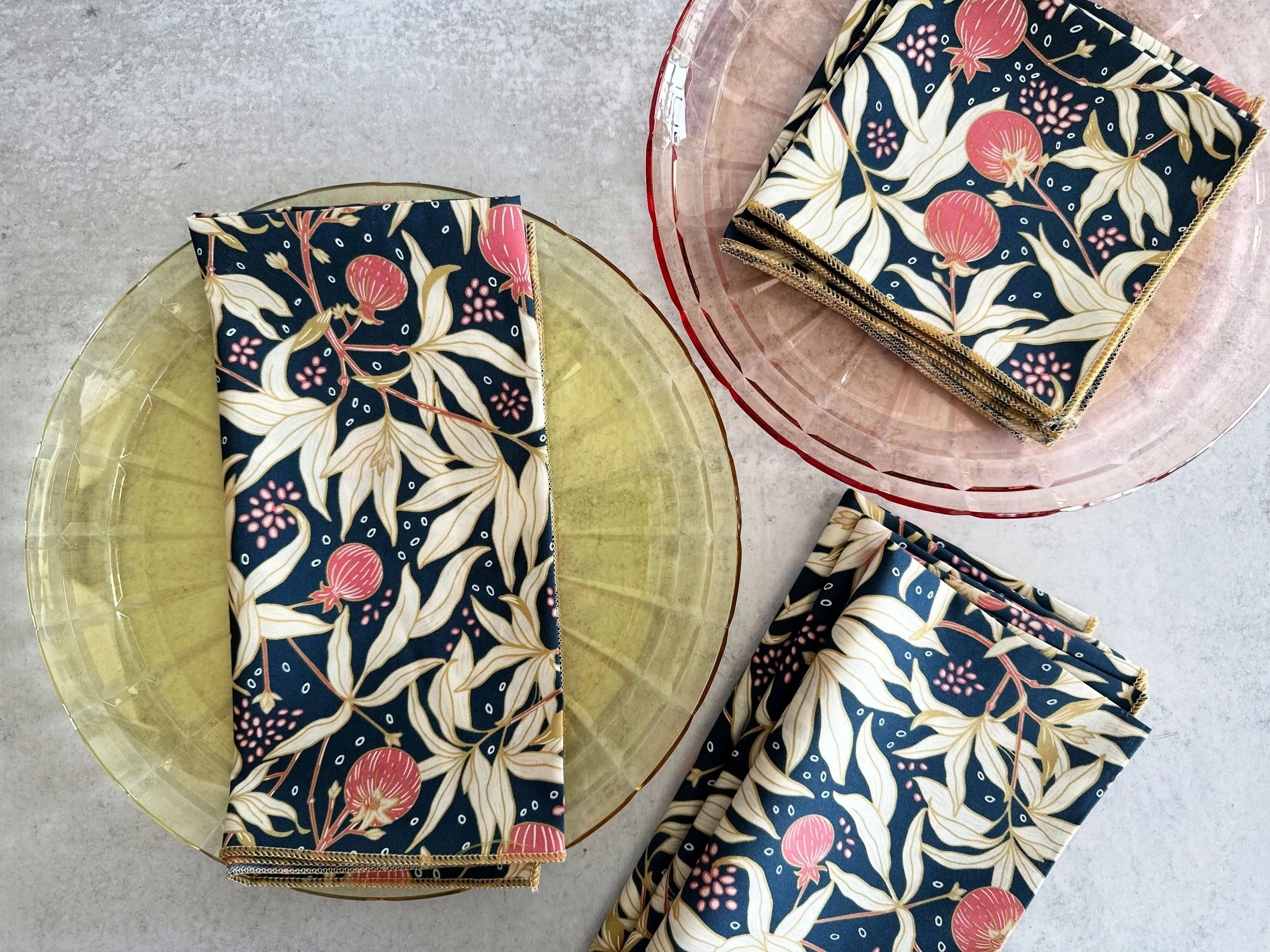 Gooseberry Cloth Napkins, set of four by Dot and Army, cloth napkins main product photo