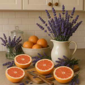 Grapefruit & Lavender Lip Balm by Dewdrop Mystique LLC, natural skincare detail photo 3