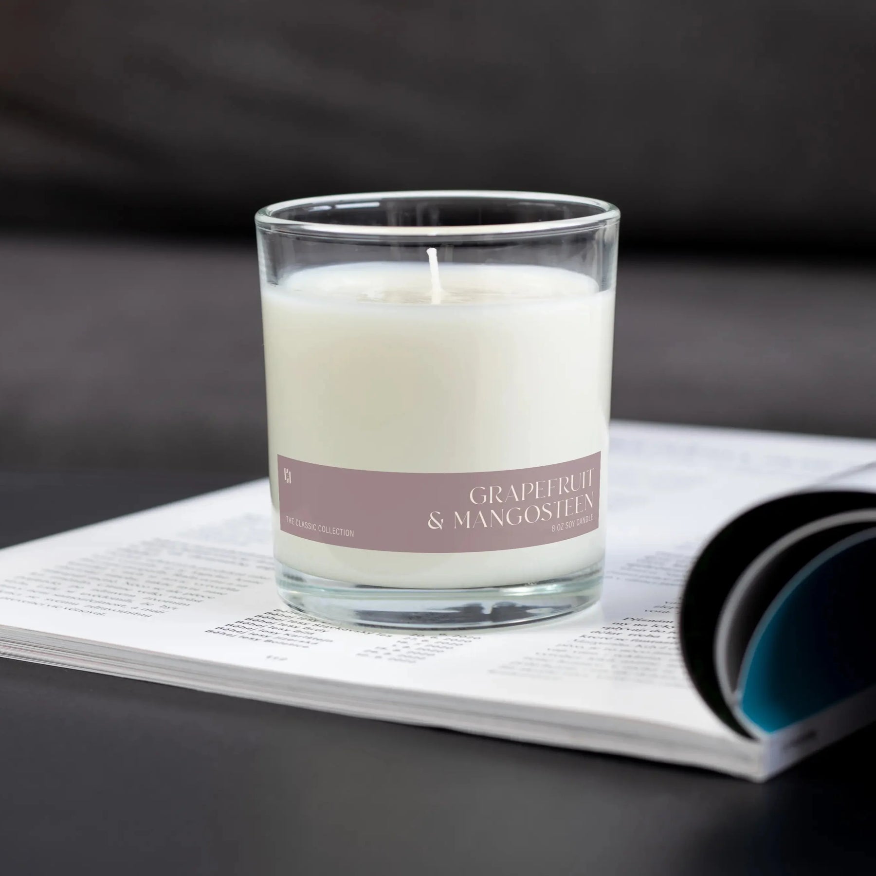Grapefruit & Mangosteen Soy Candle by Pretty Honest Candles