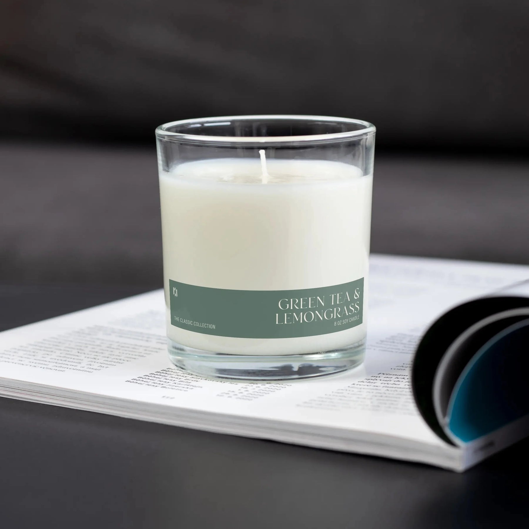 Green Tea & Lemongrass Soy Candle by Pretty Honest Candles