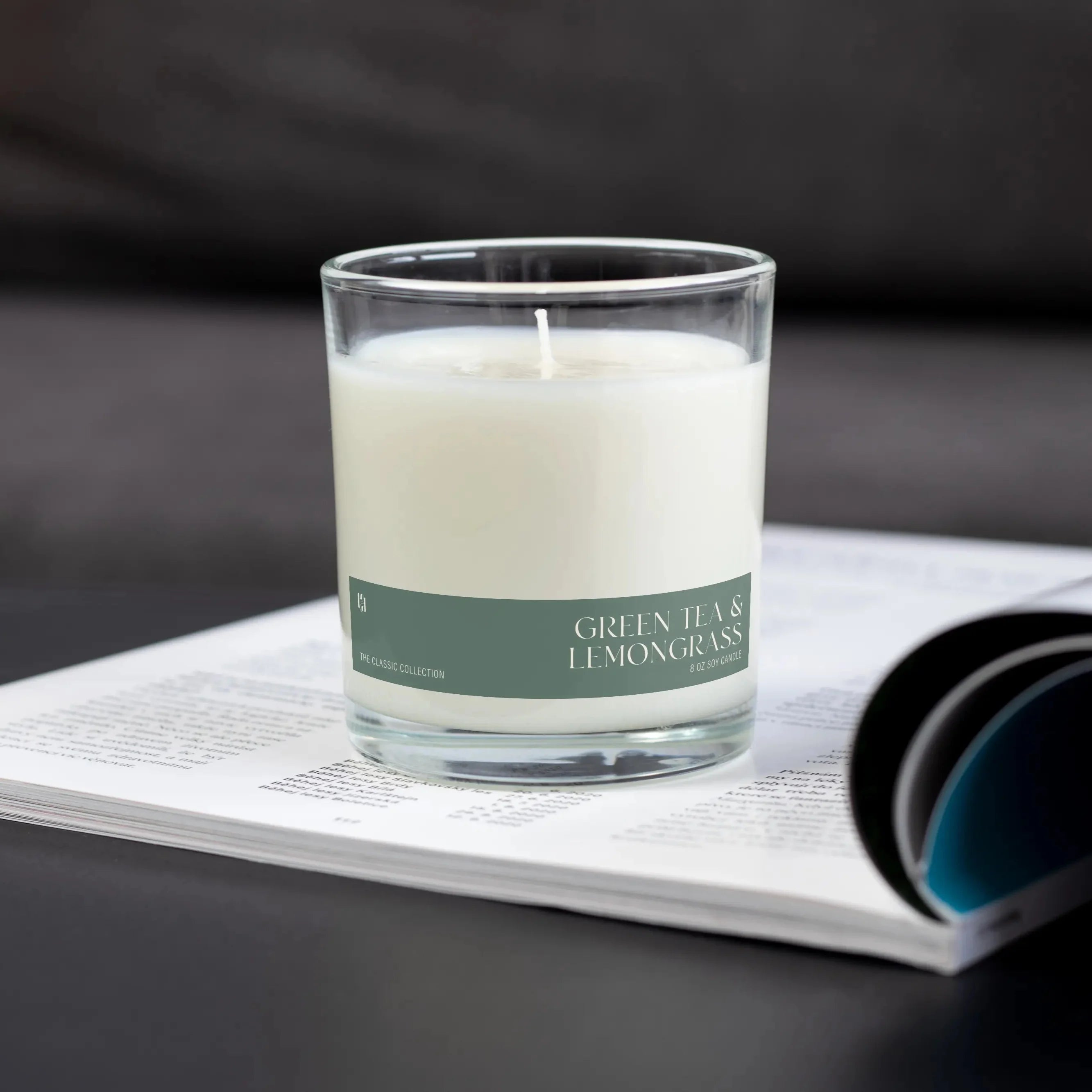 Green Tea & Lemongrass Soy Candle by Pretty Honest Candles