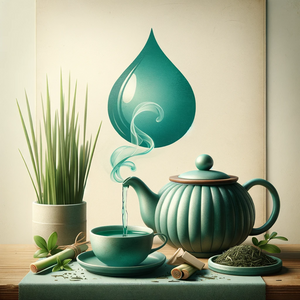 Green Tea & Lemongrass 7.5oz Candle by Dewdrop Mystique LLC, Southern food gift detail photo 3