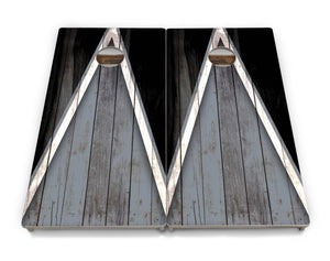 Team Color Triangle Cornhole Boards - Professional Tournament Series