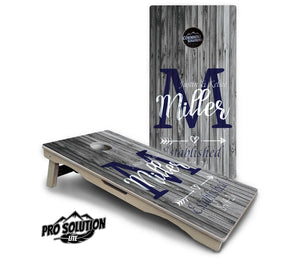 Grey Slat Wood Design - Pro Solution Lite Series by Cornhole Solutions, Southern home decor detail photo 2