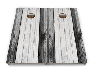 Grey Two Tone Slats Cornhole Boards - Professional Tournament Series by Cornhole Solutions, custom cornhole board detail photo 3