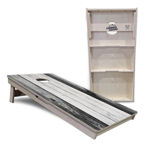 Grey Two Tone Slats Cornhole Boards - Professional Tournament Series by Cornhole Solutions, custom cornhole board detail photo 5