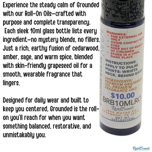 Grounded™ Roll-On Oil – Earthy. Steady. Centering. | ResilScents™ by ResilScents, Southern food gift detail photo 4