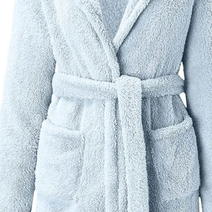 Women's Hooded Velour Bathrobe by The Mississippi Mermaid Mercantile - view 16