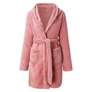Women's Hooded Velour Bathrobe by The Mississippi Mermaid Mercantile
