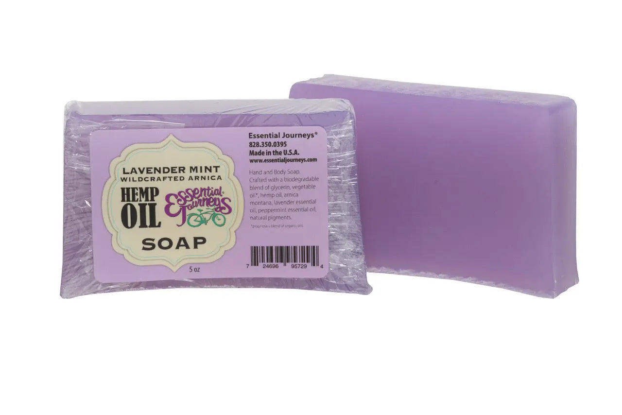 Hemp Oil Soap 5 Oz. ~ Lavender Mint by Essential Journeys, natural skincare main product photo
