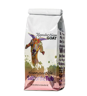 Honeysuckle Goats Milk Arnica Bath Salts by Essential Journeys, Southern food gift main product photo