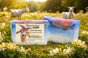 Honeysuckle Goats Milk Soap Slice 5 Oz. by Essential Journeys, Southern food gift detail photo 9