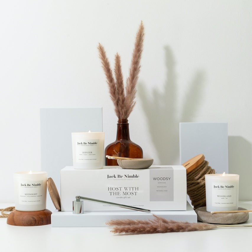 Host With The Most Soy Candle Gift Set (Woodsy) by Jack Be Nimble Candles image 2