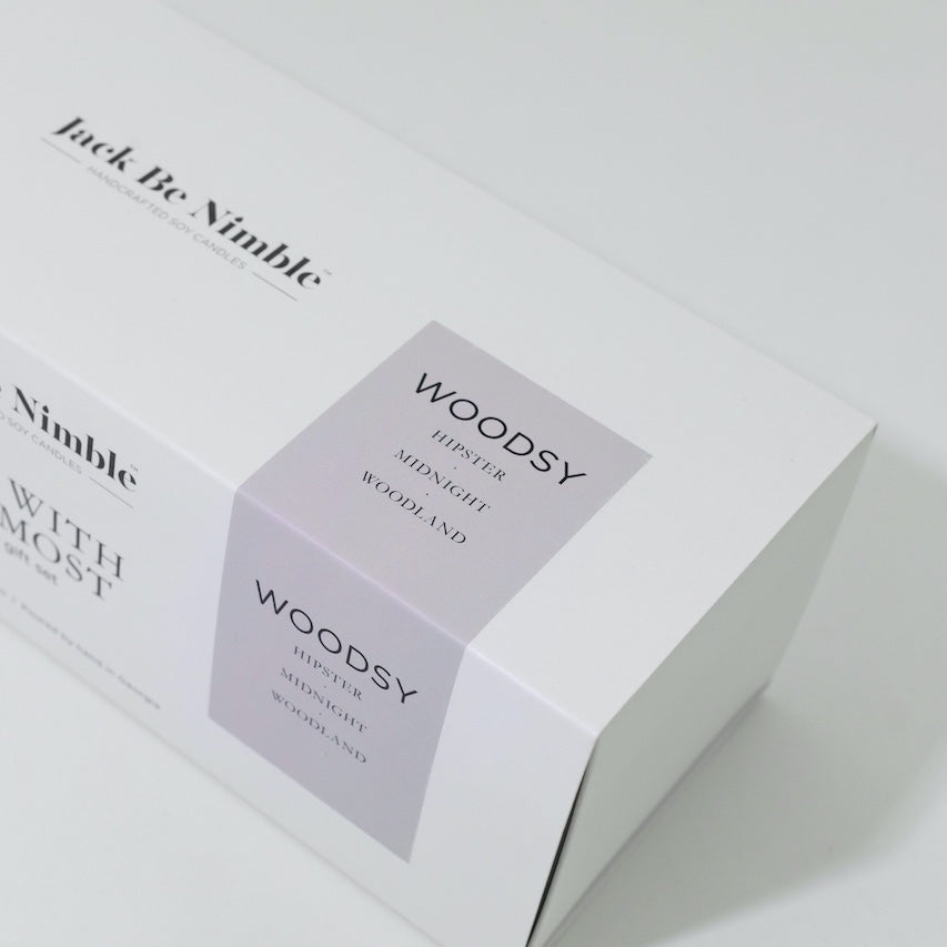 Host With The Most Soy Candle Gift Set (Woodsy) by Jack Be Nimble Candles image 4