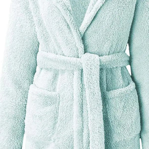 Women's Hooded Velour Bathrobe by The Mississippi Mermaid Mercantile - view 14