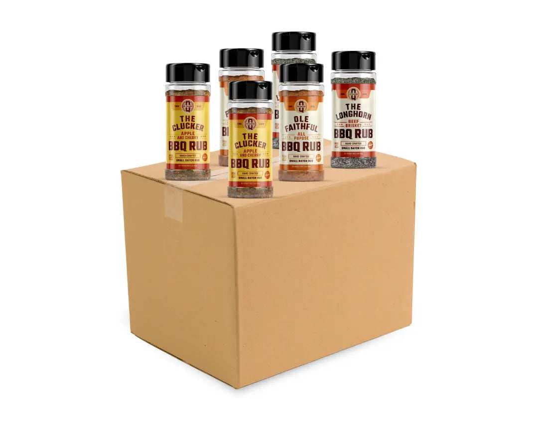 Half Case Assorted Rubs by Q Sauce, Southern food gift main product photo