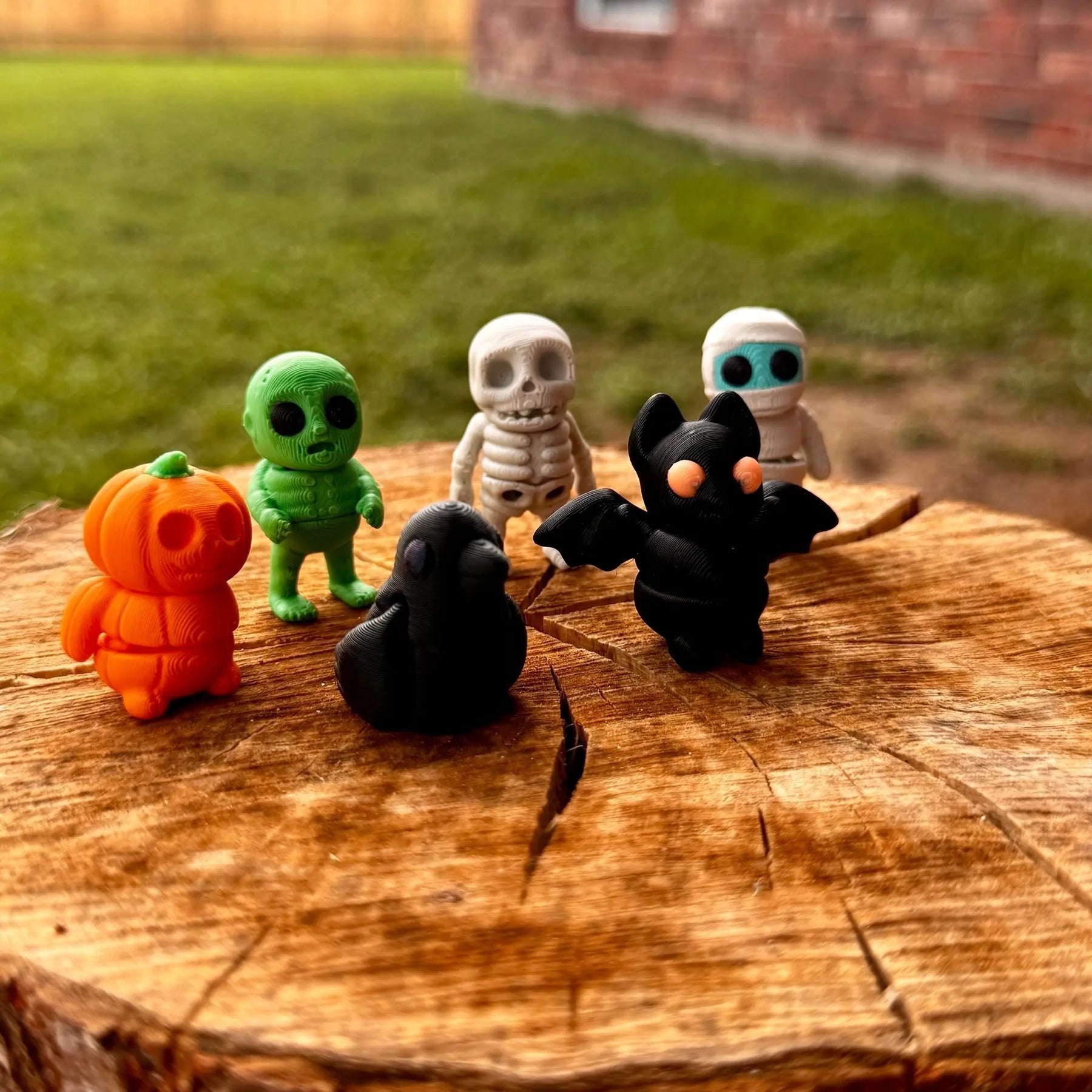 Halloween Horrors Mini Fidget Toy Bundle | Spooky 3D Printed Toys by Mushroom Lady Co, paper gift detail photo 2
