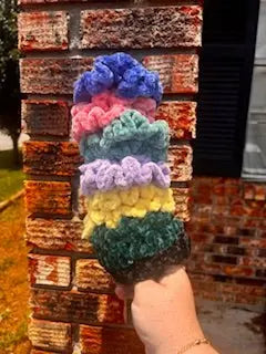 Handcrafted Velvet Crocheted Scrunchies - Mississippi Made Hair Accessories by Klassy Krafts, natural skincare main product photo