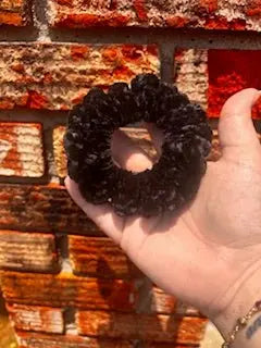 Handcrafted Velvet Crocheted Scrunchies - Mississippi Made Hair Accessories by Klassy Krafts, natural skincare detail photo 8