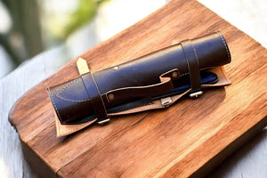 Handmade Damascus Kitchen Knives Set with Exotic Wood Handles by Damascus Knife Store, Southern handmade gift detail photo 4