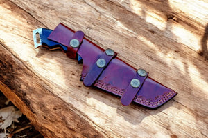 Handmade Damascus Tanto Hunting Knife with Micarta Handle by Damascus Knife Store, Damascus knife detail photo 2