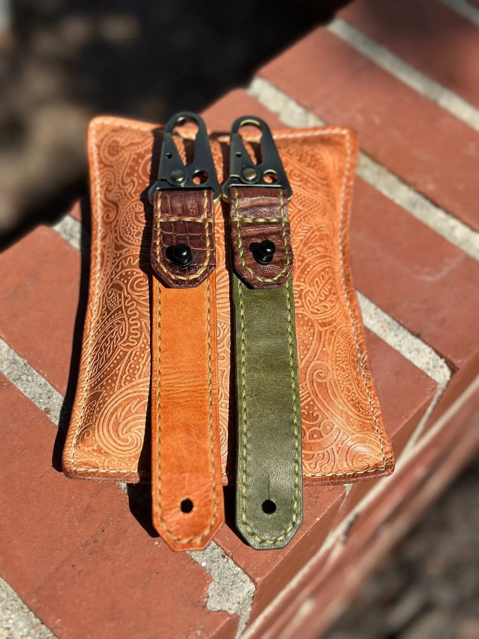 Handmade Leather Keychain by Kw Leatherworks, 3D printed gift detail photo 16