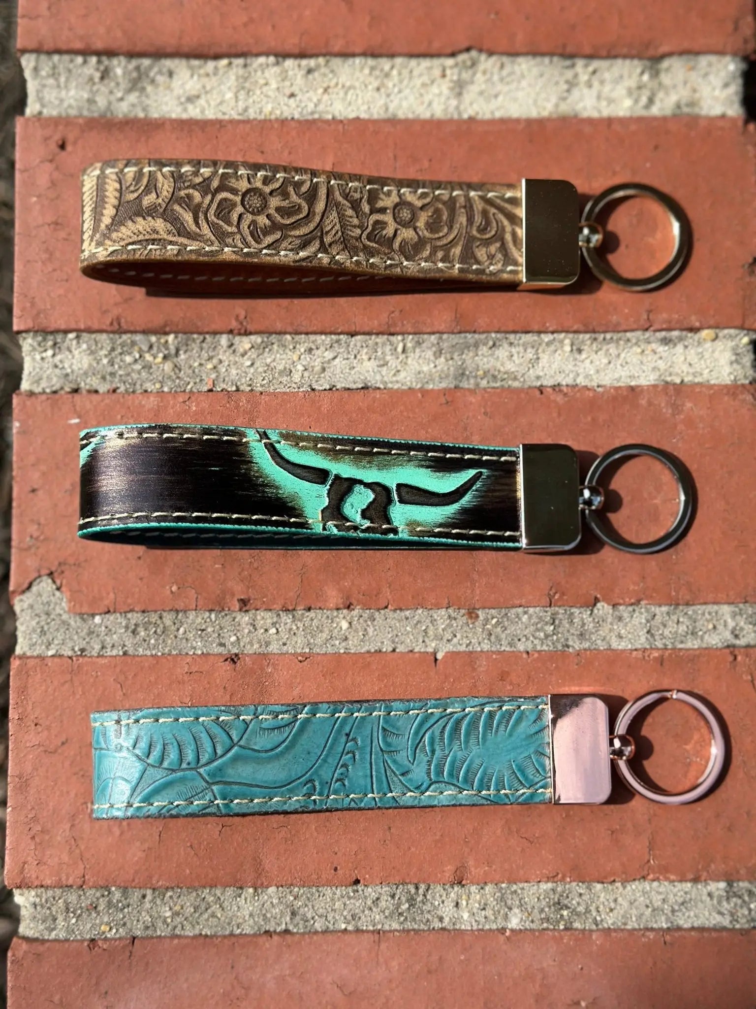 Handmade Leather Keychain by Kw Leatherworks, 3D printed gift detail photo 25