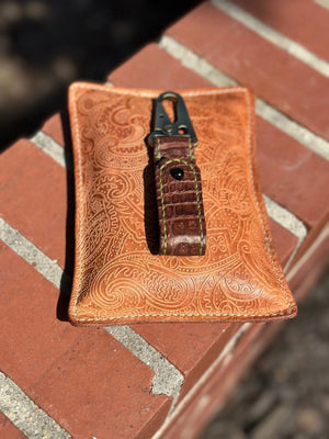 Handmade Leather Keychain by Kw Leatherworks, 3D printed gift detail photo 26