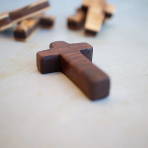 Handmade Wooden Pocket Crosses by Dennehey Design Co., gift giving main product photo